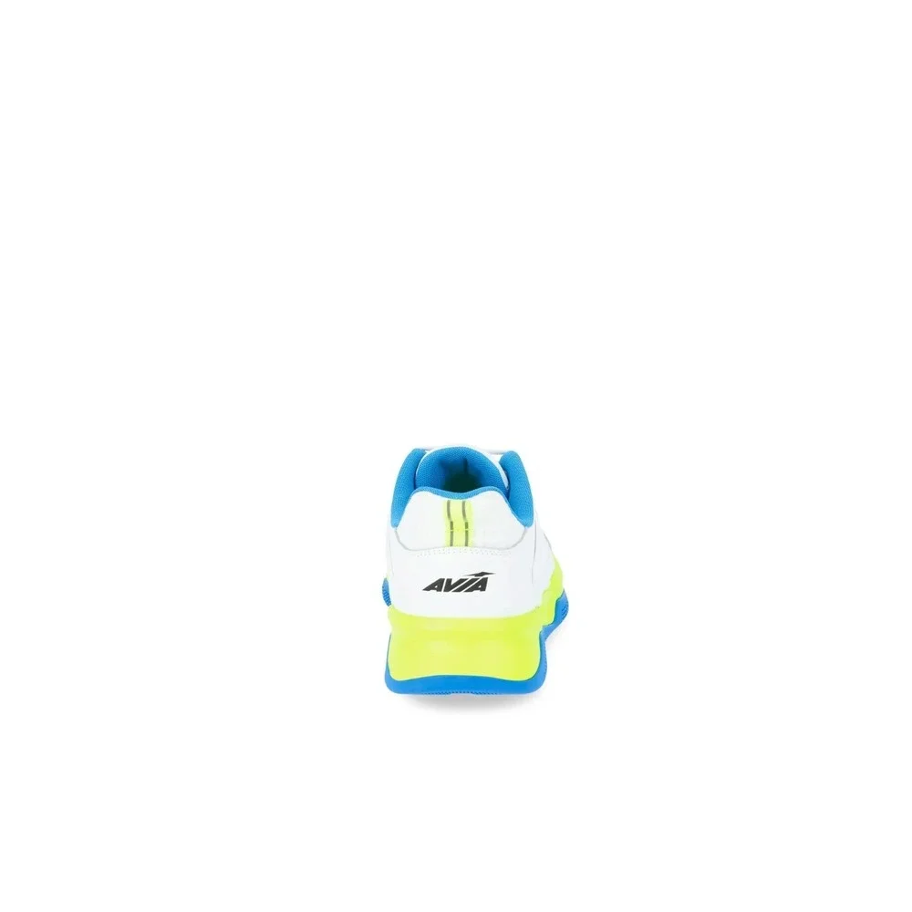 Men's Size 12 Avia Reps Gym Trainer Shoes Breathable‎ Leather White Blue Green